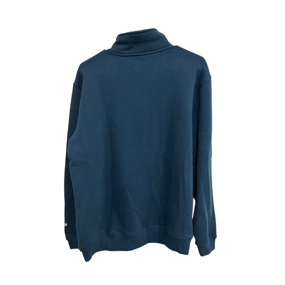 Top Of The World Navy Pullover 1/4 Zip Sweatshirt Sz Large - Picture 2 of 9